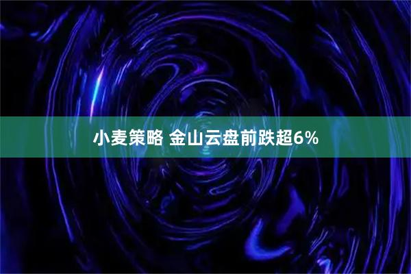 小麦策略 金山云盘前跌超6%