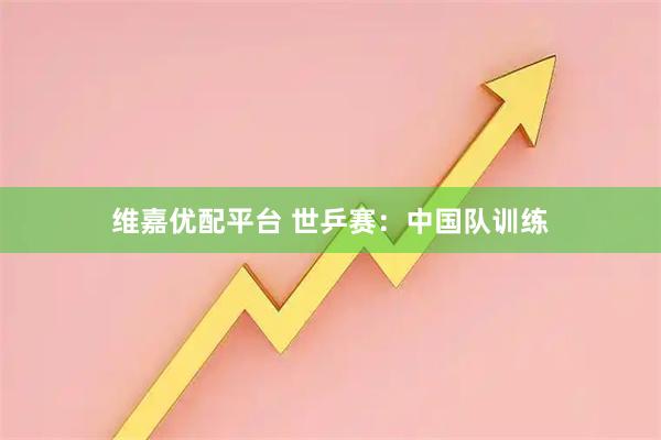 维嘉优配平台 世乒赛：中国队训练
