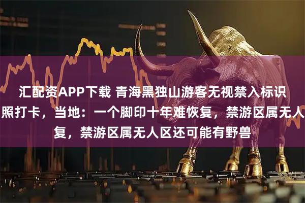 汇配资APP下载 青海黑独山游客无视禁入标识，闯入保护区拍照打卡，当地：一个脚印十年难恢复，禁游区属无人区还可能有野兽